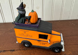 Department 56 Halloween Village Express Truck Pumpkin and Witch