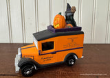 Department 56 Halloween Village Express Truck Pumpkin and Witch