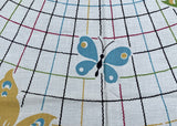 NWT Vintage Startex Colorful Butterflies Tablecloth