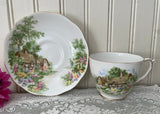 Vintage Wayside Roslyn China English Cottage Teacup and Saucer