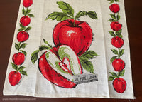 MWT Parisian Prints Linen Red Apples Fruit Tea Towel
