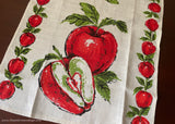 MWT Parisian Prints Linen Red Apples Fruit Tea Towel