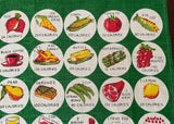 NOS Vintage Calorie Count Linen Tea Towel