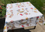 Vintage Wilendur Pin-Ups Momentos Tablecloth