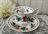 A Cup of Christmas Tea Teacup and Saucer by Warren Hanson