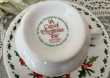 A Cup of Christmas Tea Teacup and Saucer by Warren Hanson