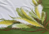 Vintage California Hand Prints CHP Pampas Grass Tablecloth