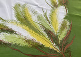 Vintage California Hand Prints CHP Pampas Grass Tablecloth