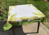 Vintage California Hand Prints CHP Pampas Grass Tablecloth