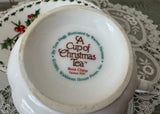 A Cup of Christmas Tea Teacup and Saucer by Warren Hanson Larger - The Pink Rose Cottage 