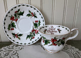 A Cup of Christmas Tea Teacup and Saucer by Warren Hanson Larger - The Pink Rose Cottage 