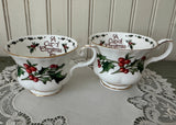 A Cup of Christmas Tea Teacup and Saucer by Warren Hanson Larger - The Pink Rose Cottage 