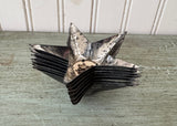 Vintage Tin Christmas Light Reflectors Star Shaped