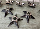Vintage Tin Christmas Light Reflectors Star Shaped