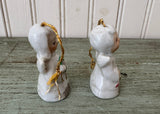 Vintage Christmas Angels  Bell Ornaments Japan
