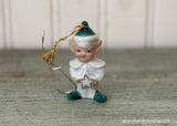 Vintage Christmas Elf Pixie Bell Ornament Japan