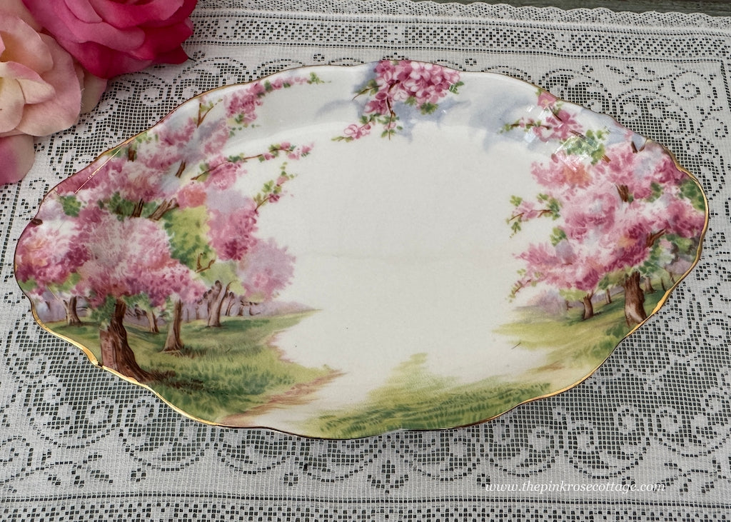 Vintage Royal Albert Blossom Time Small Oval Serving Dish Tray