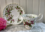 Royal Albert Flower of the Month December Christmas Rose Teacup Saucer