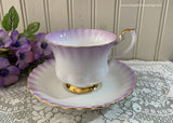 Vintage Royal Albert Rainbow Purple Montrose Teacup and Saucer