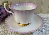 Vintage Royal Albert Rainbow Purple Montrose Teacup and Saucer