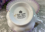 Vintage Royal Albert Rainbow Purple Montrose Teacup and Saucer