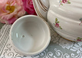 Vintage Sadler Petite Pink Rose Gold Trim Teapot