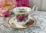 Vintage Miniature Royal Albert Flower of the Month Teacup November Mum