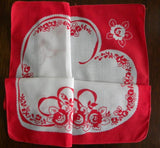 Vintage Handkerchief Folds into a Valentines Heart - The Pink Rose Cottage 