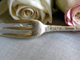 Antique Rosalie Beauty Rose Olive or Pickle Fork - The Pink Rose Cottage 