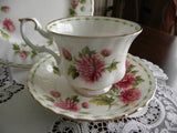 Royal Albert Flower of the Month Teacup & Plate November - The Pink Rose Cottage 