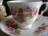 Vintage Queen Anne Pink Rose Teacup and Saucer - The Pink Rose Cottage 