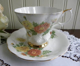 Vintage Royal Albert Friendship Series Chrysanthemum Teacup and Saucer - The Pink Rose Cottage 