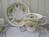 Vintage Royal Albert September Song Yellow Rose Teacup and Saucer - The Pink Rose Cottage 