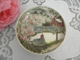 Vintage Johnson Bros Friendly Village Coaster Butter Pat - Well at Spring Time - The Pink Rose Cottage 