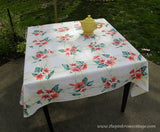 Vintage Wilendur "Morning Glory" Tablecloth - The Pink Rose Cottage 