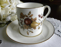 Vintage Royal Chelsea Golden Fruits and Roses Demitasse Cup - The Pink Rose Cottage 