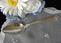 Antique Wm Rogers Chester Silver Plated Serving Spoon - The Pink Rose Cottage 