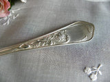 Antique Smiths Silver Co. Iris Serving Spoon - The Pink Rose Cottage 