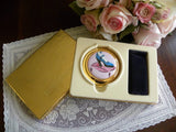 Estee Lauder If The Shoe Fits Blue Shoe Powder Compact MIB - The Pink Rose Cottage 