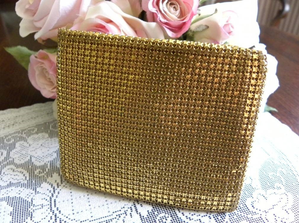Vintage Gold Mesh Ladies Wallet and Coin Purse