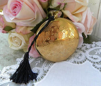 Vintage Rex 5th Avenue Pocket Watch Powder Compact - The Pink Rose Cottage