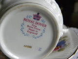 Vintage Royal Dover Pansy Teacup and Saucer - The Pink Rose Cottage 