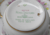 Vintage Royal Stafford Purple Aster Teacup and Saucer