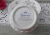 Vintage Queen's China Blue Bachelor Buttons Teacup and Saucer