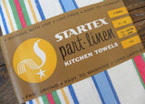 MWT Package of 4 Vintage Startex Part Linen Striped Kitchen Dish Towels