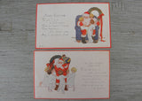 Unused Vintage Sears Roebuck Christmas Postcards Santa Claus