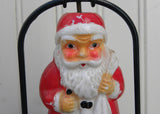 Vintage 1950s Amico Japan Christmas Glass Santa Claus Lantern