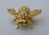 Joan Rivers Bumble Bee Pin with Seed Pearls