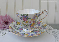 Vintage Royal Standard Pink Rose Chintz Teacup and Saucer