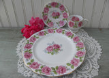 Vintage Lady Alexander Rose Demitasse Teacup and Luncheon Plate